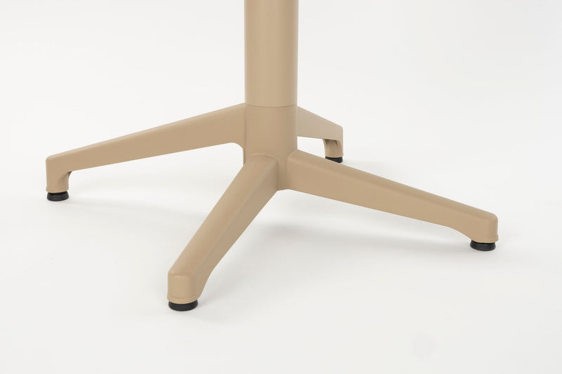 Bistrotisch George klappbar in Beige mit Metallbein für den Garten