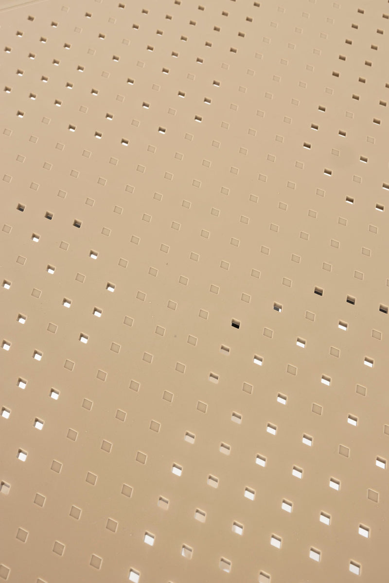 Bistrotisch George klappbar in Beige mit Metallbein für den Garten