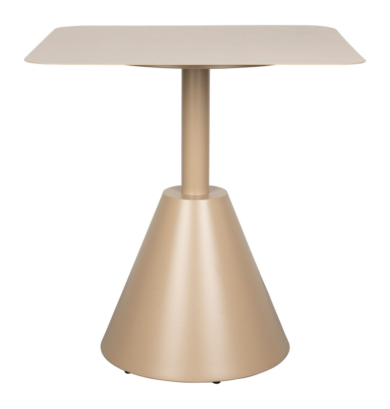 Bistrotisch Fabby Beige aus Metall mit Pulverbeschichtung, Garten