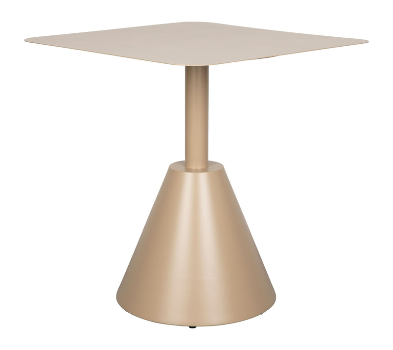 Bistrotisch Fabby Beige aus Metall mit Pulverbeschichtung, Garten