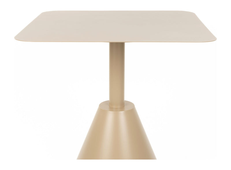 Bistrotisch Fabby Beige aus Metall mit Pulverbeschichtung, Garten