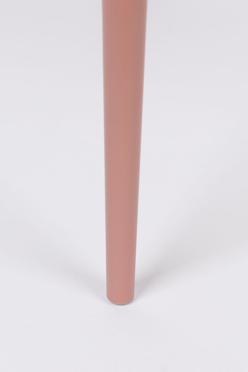 Esszimmerstuhl Gigi im 2er-Set, Rosa mit Kunststoffschale