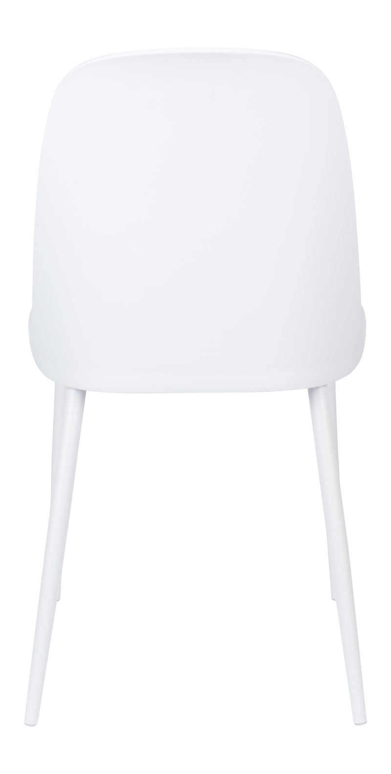 Esszimmerstuhl Pip im 2er-Set, All White mit Metallgestell