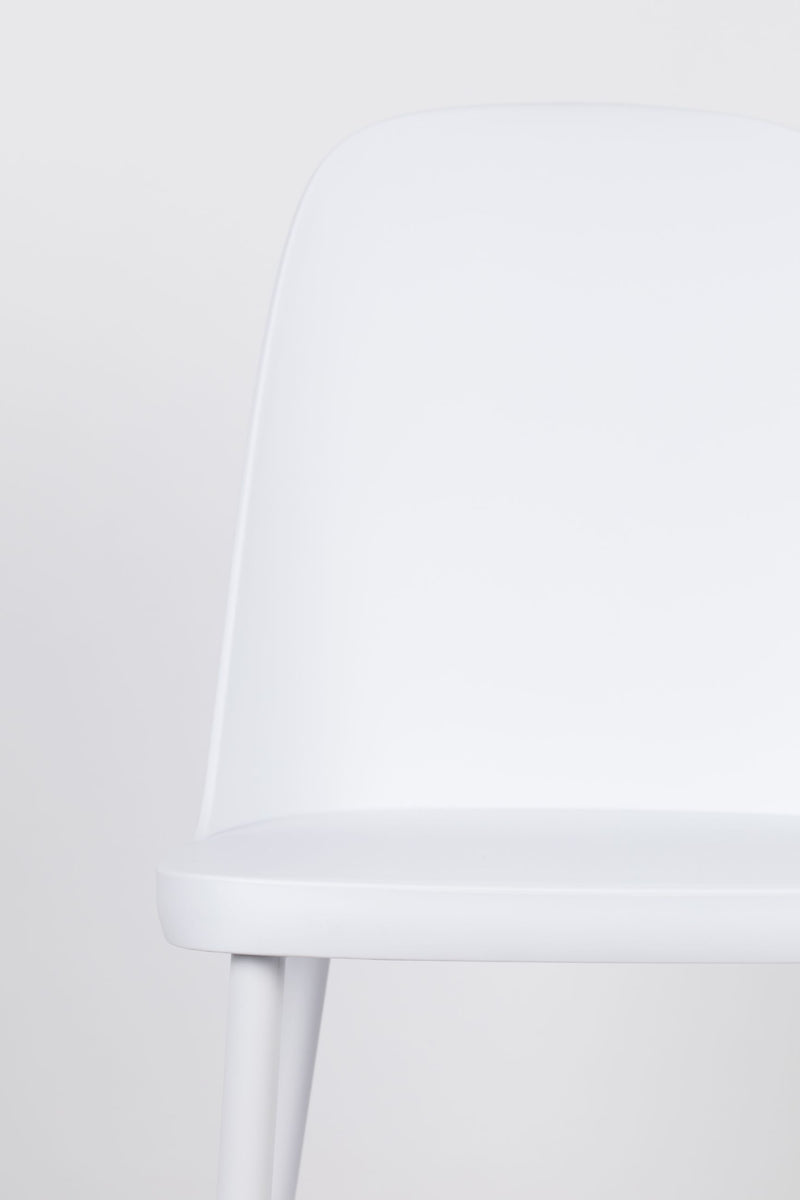 Esszimmerstuhl Pip im 2er-Set, All White mit Metallgestell
