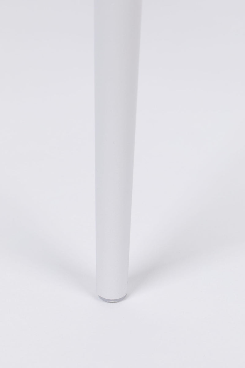 Esszimmerstuhl Pip im 2er-Set, All White mit Metallgestell