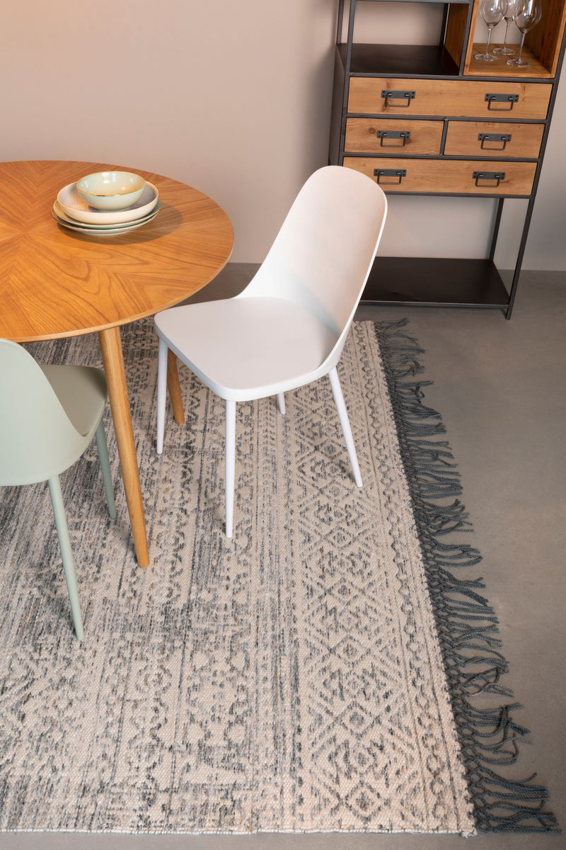 Esszimmerstuhl Pip im 2er-Set, All White mit Metallgestell