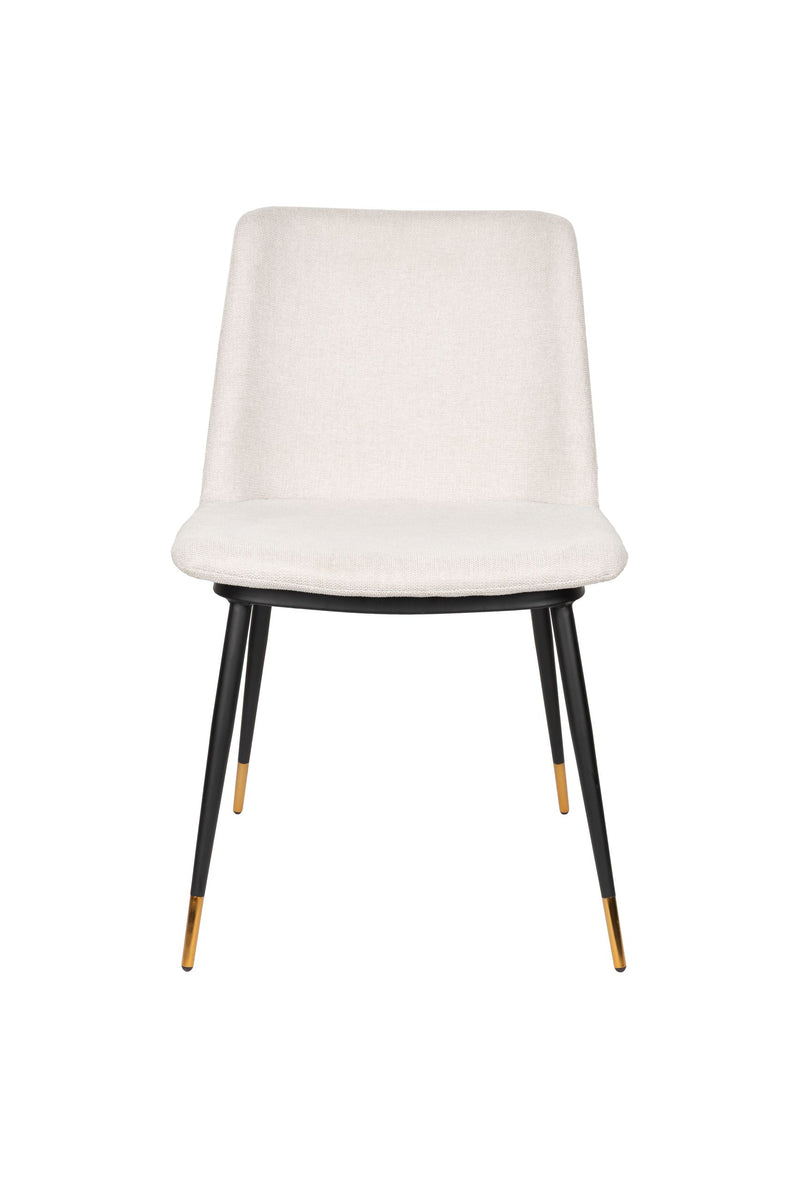 Esszimmerstuhl Lionel im 2er-Set, Beige mit elegantem Stoffbezug
