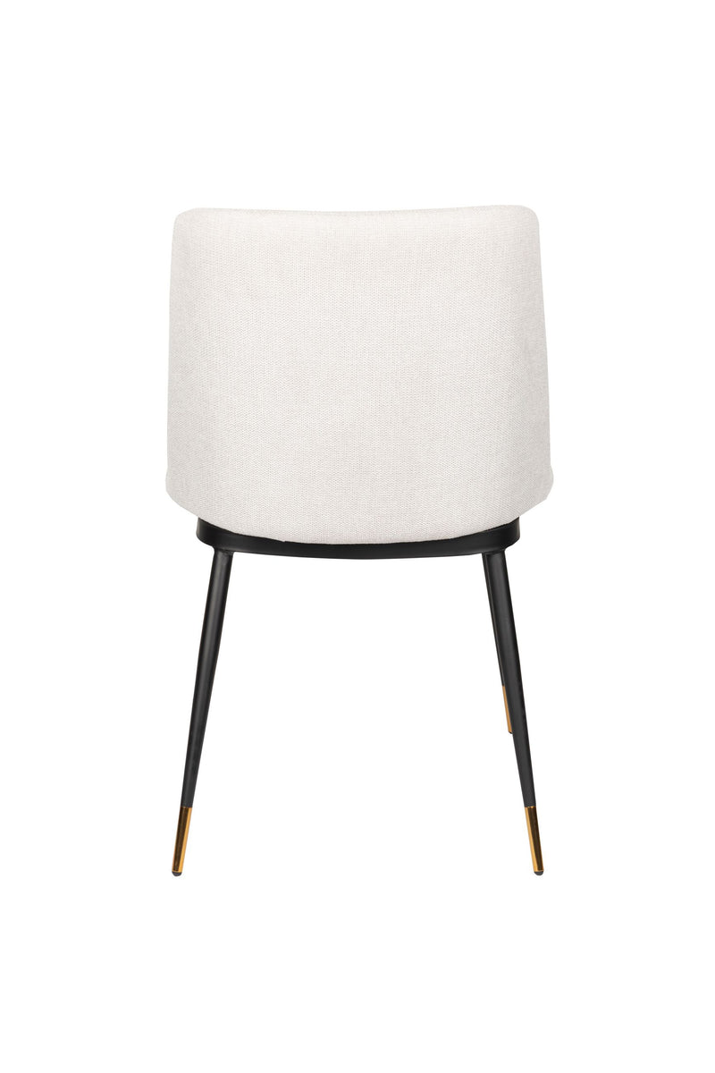 Esszimmerstuhl Lionel im 2er-Set, Beige mit elegantem Stoffbezug