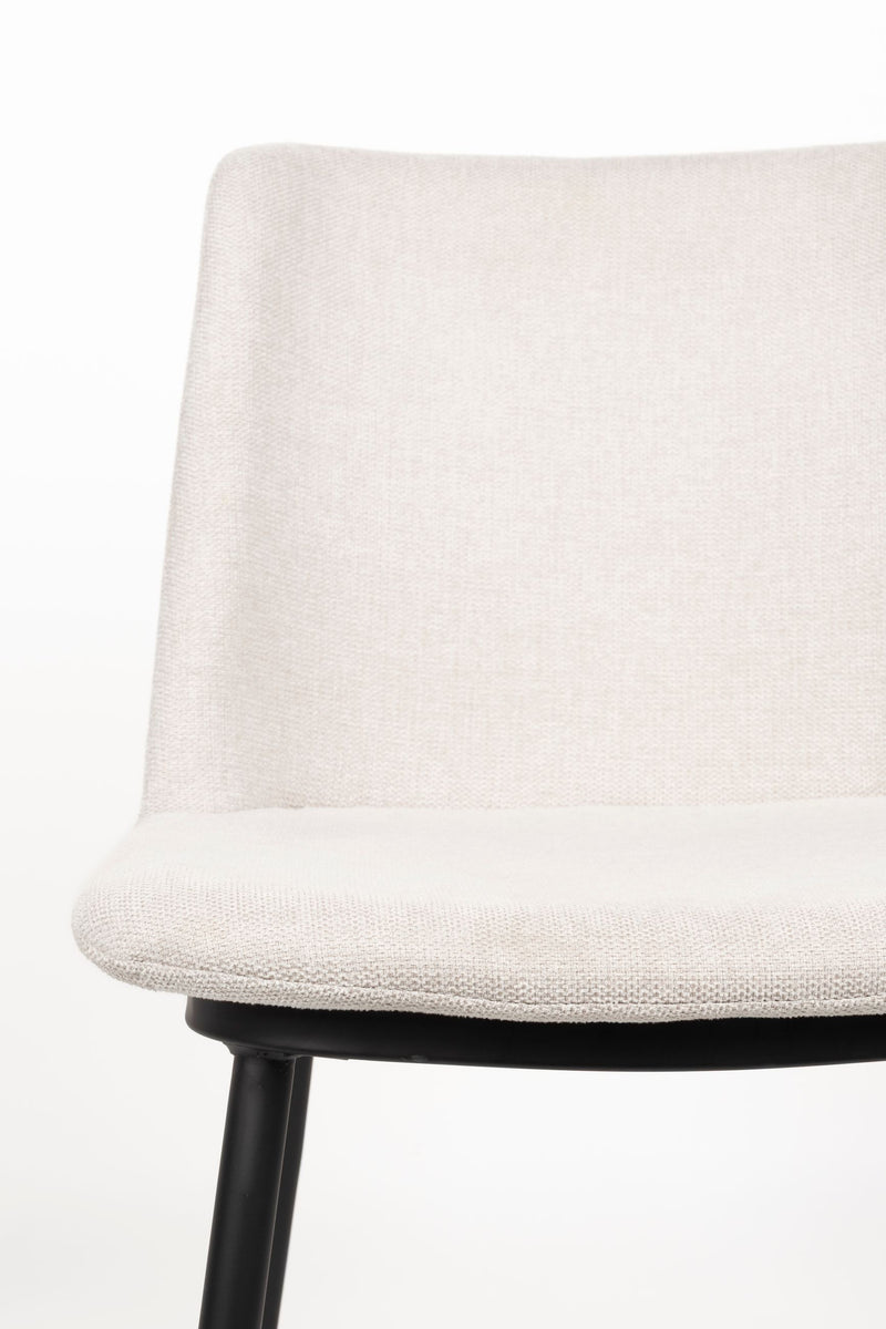 Esszimmerstuhl Lionel im 2er-Set, Beige mit elegantem Stoffbezug