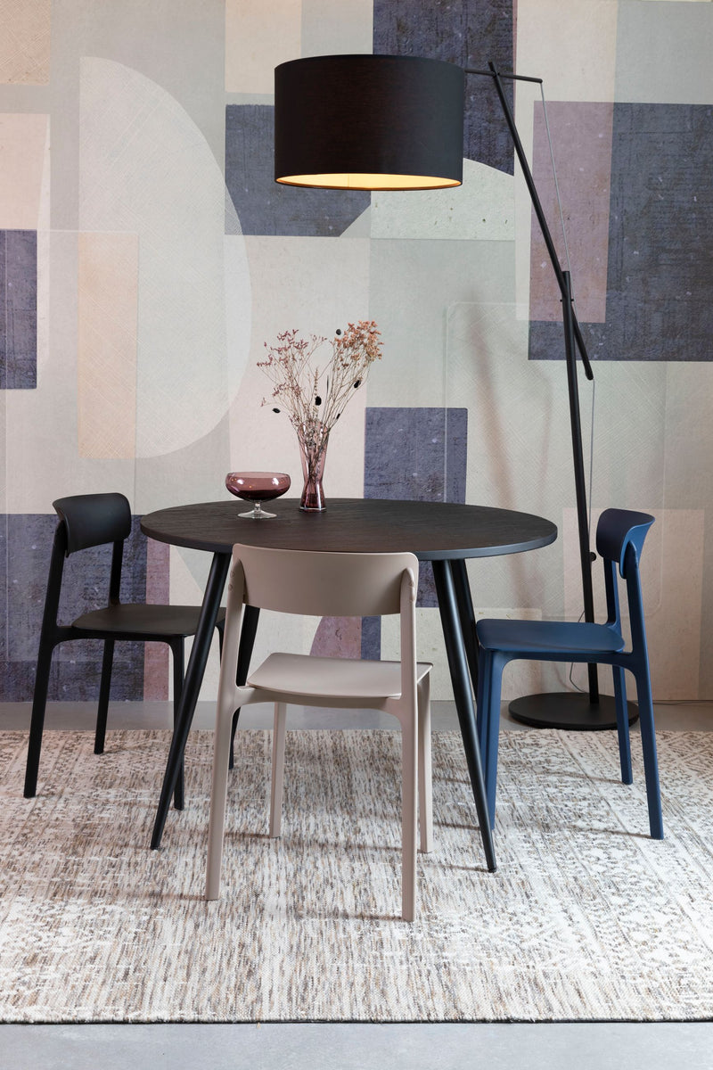 Esszimmerstuhl Clive im 4er-Set, Schwarz aus Kunststoff für Wohnzimmer