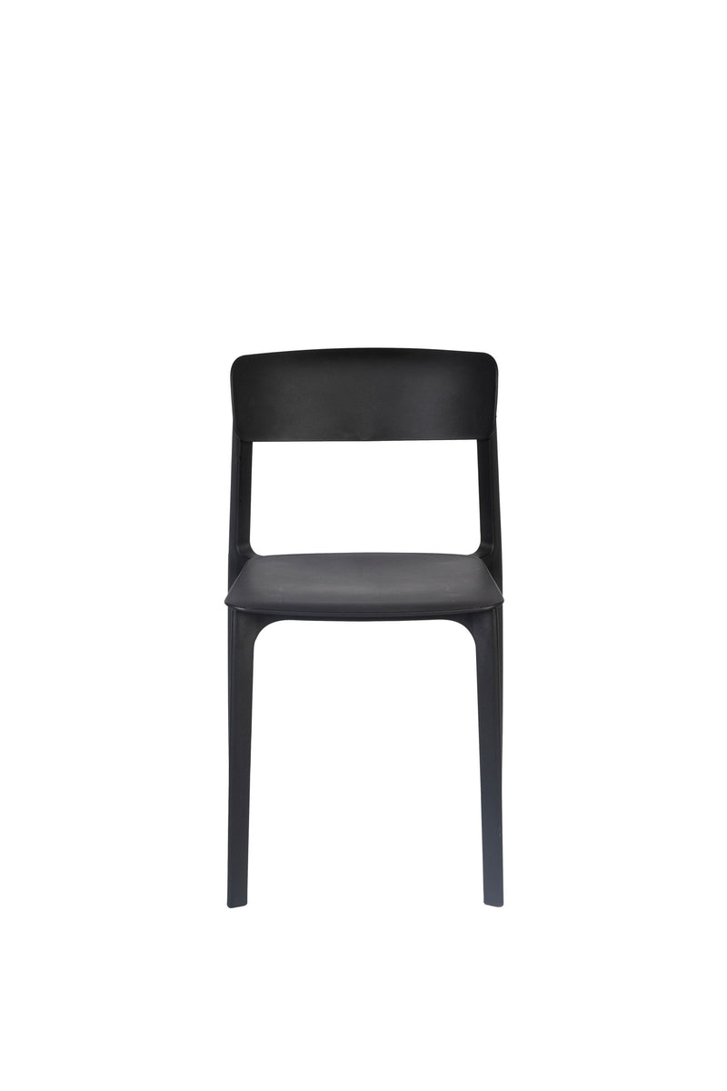 Esszimmerstuhl Clive im 4er-Set, Schwarz aus Kunststoff für Wohnzimmer