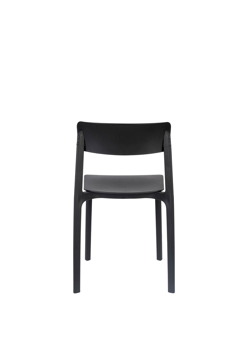 Esszimmerstuhl Clive im 4er-Set, Schwarz aus Kunststoff für Wohnzimmer
