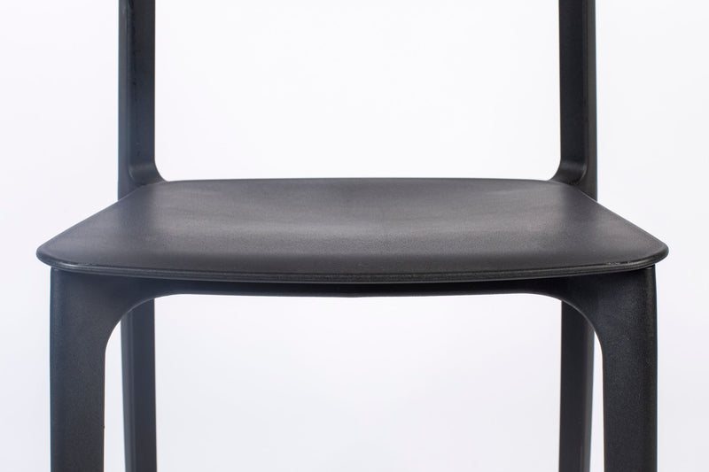 Esszimmerstuhl Clive im 4er-Set, Schwarz aus Kunststoff für Wohnzimmer