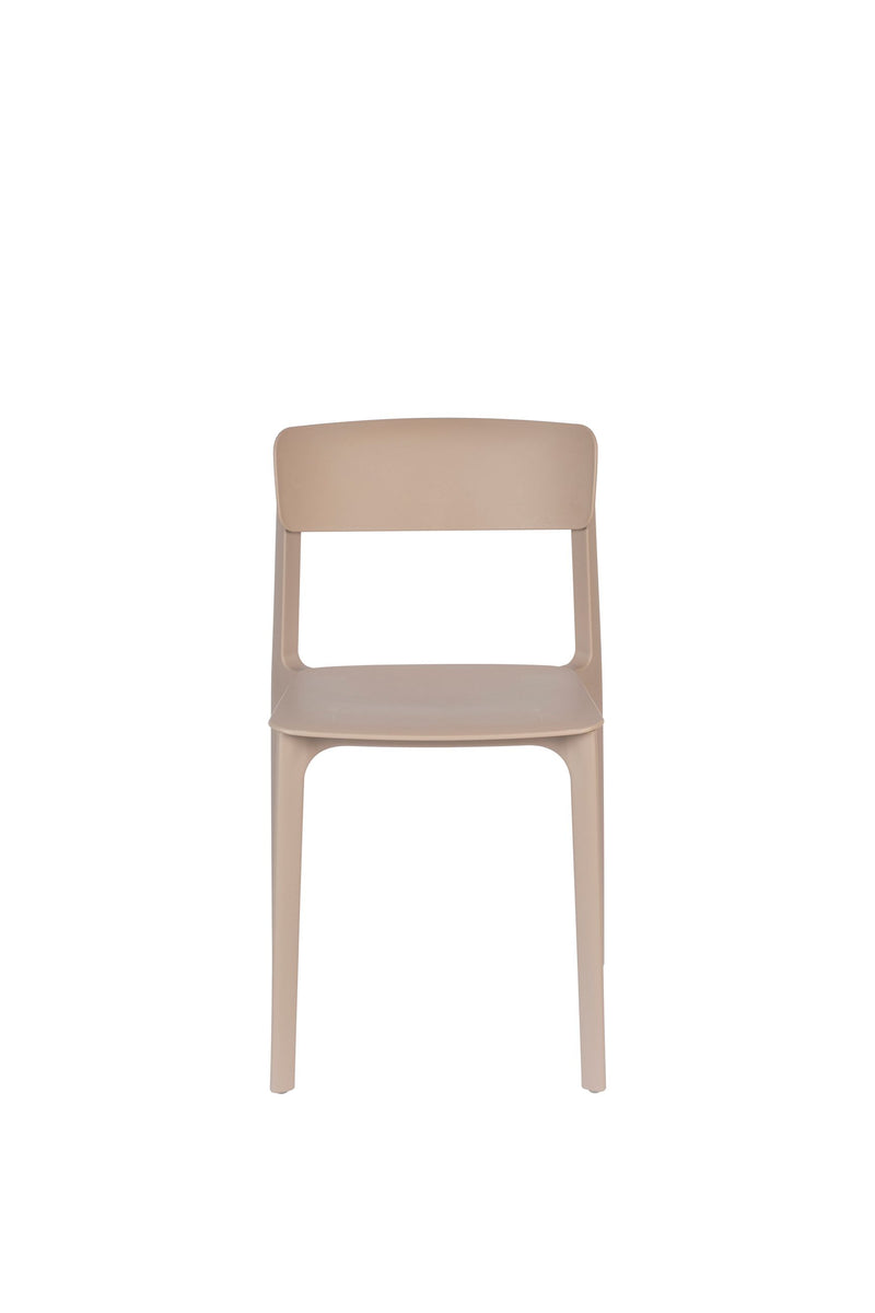 Esszimmerstuhl Clive im 4er-Set aus Kunststoff, Hellbraun fürs Zimmer