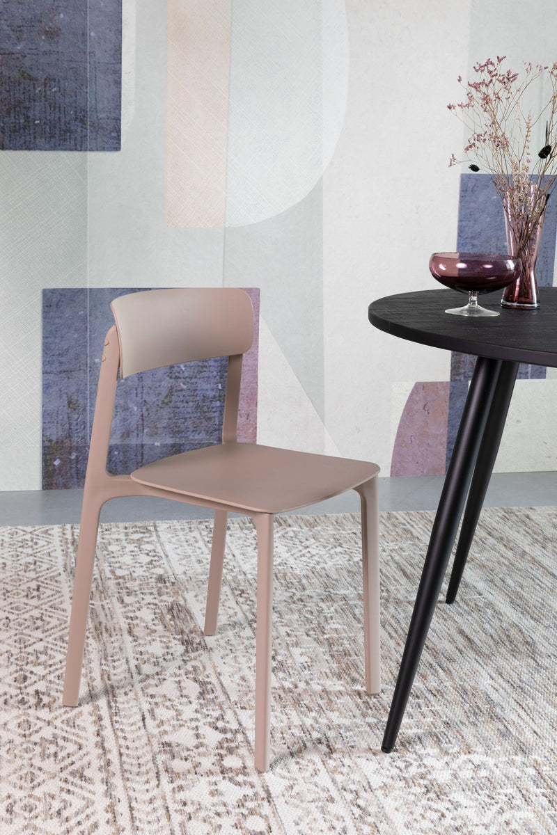 Esszimmerstuhl Clive im 4er-Set aus Kunststoff, Hellbraun fürs Zimmer