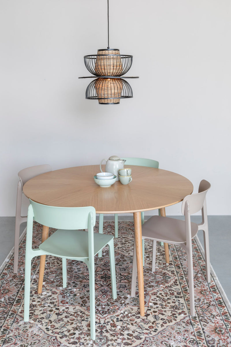 Esszimmerstuhl Clive im 4er-Set aus Kunststoff, Hellbraun fürs Zimmer