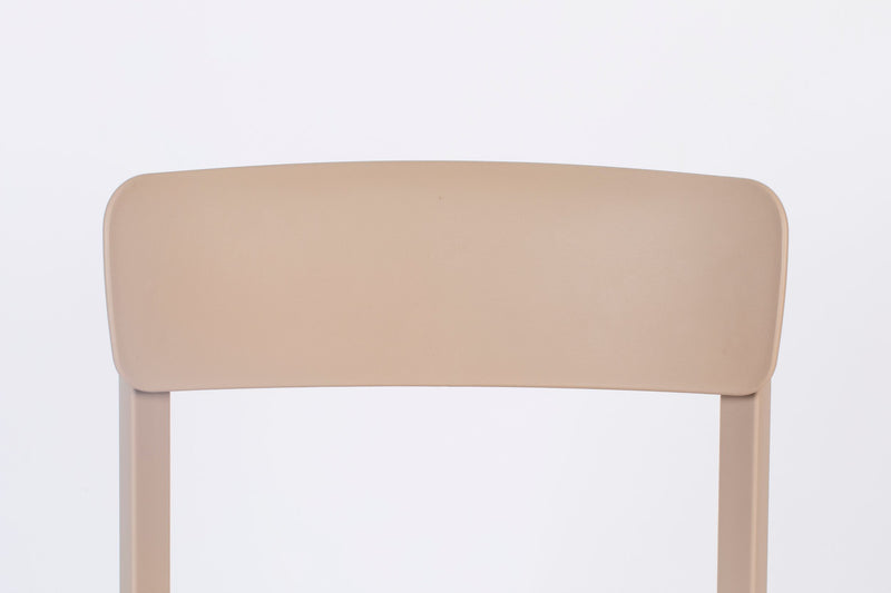Esszimmerstuhl Clive im 4er-Set aus Kunststoff, Hellbraun fürs Zimmer
