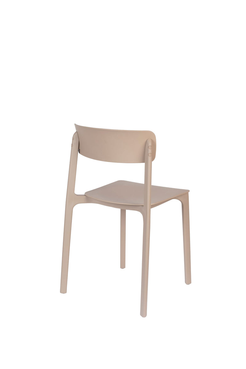 Esszimmerstuhl Clive im 4er-Set aus Kunststoff, Hellbraun fürs Zimmer