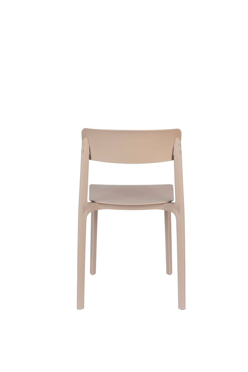 Esszimmerstuhl Clive im 4er-Set aus Kunststoff, Hellbraun fürs Zimmer