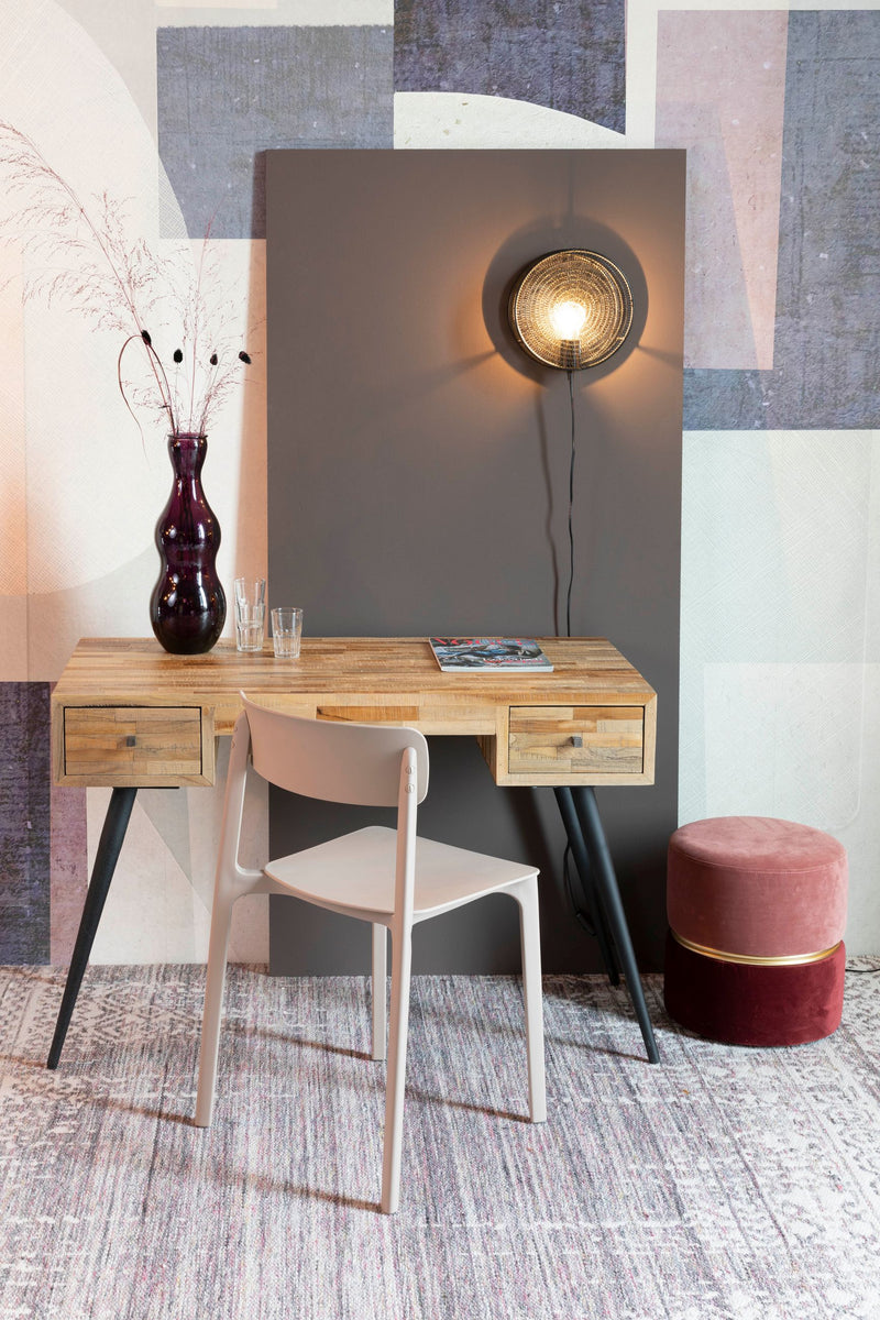 Esszimmerstuhl Clive im 4er-Set aus Kunststoff, Hellbraun fürs Zimmer