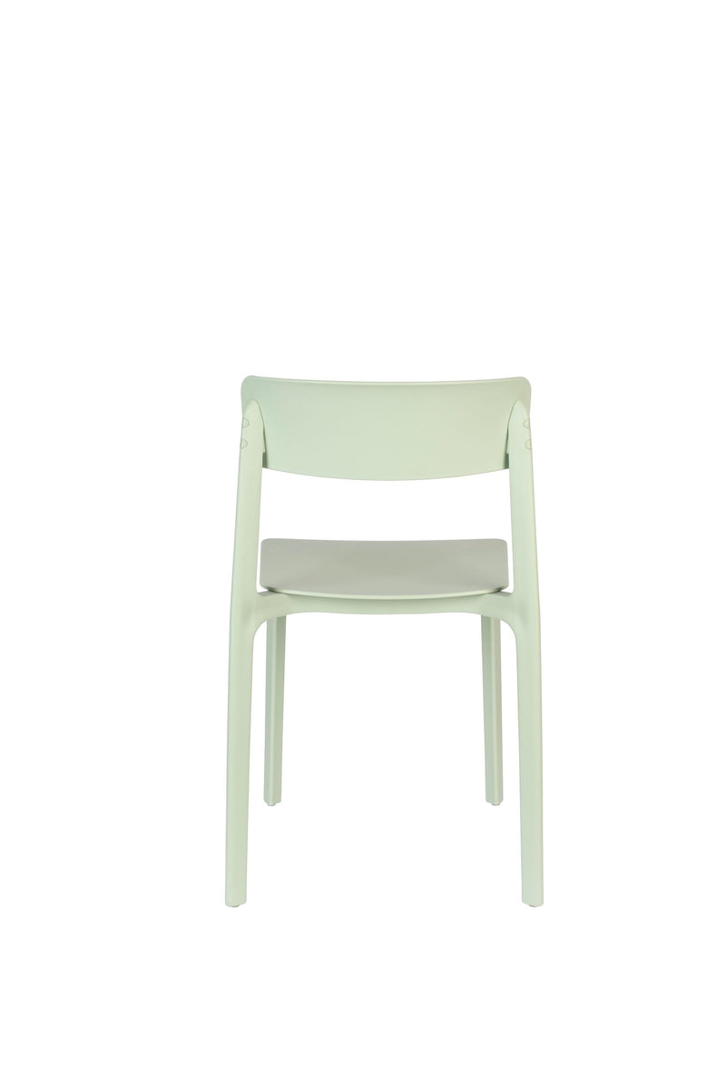 Esszimmerstuhl Clive im 4er-Set, Hellgrün aus Kunststoff, stapelbar