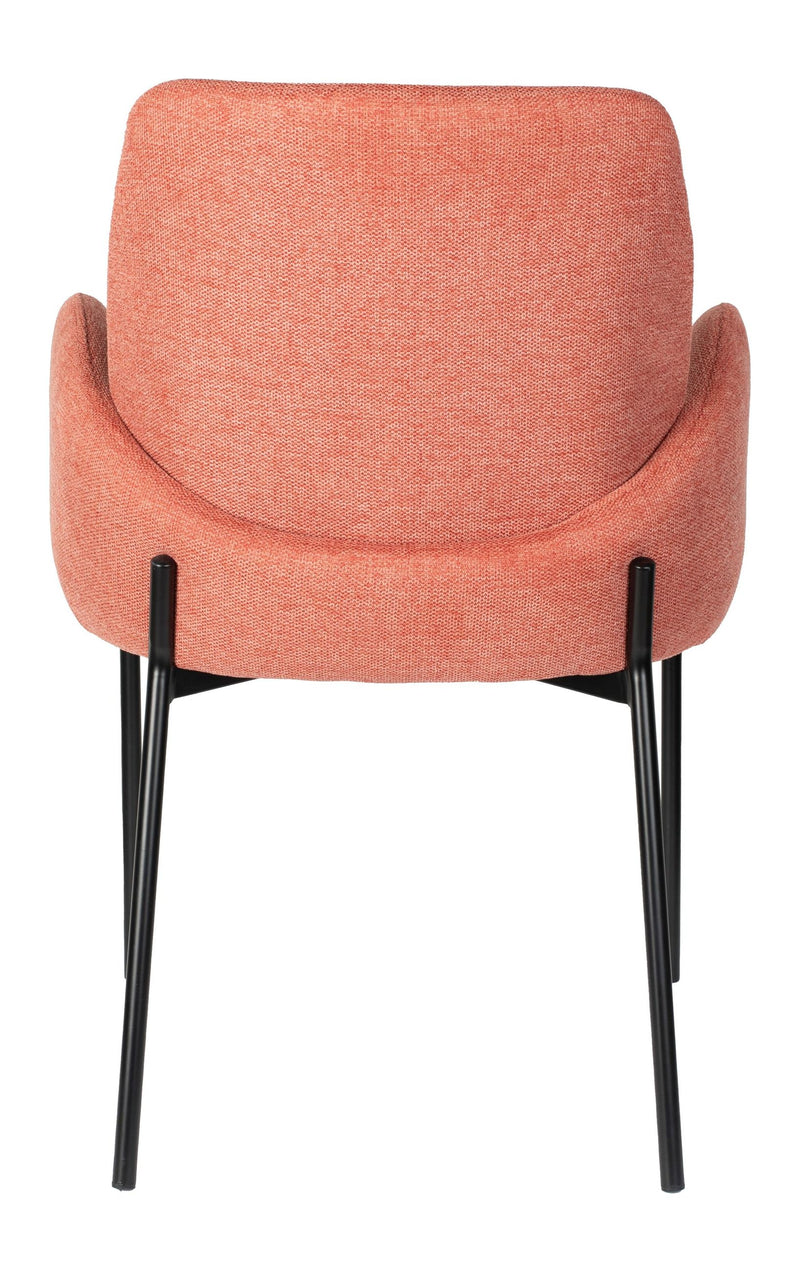 Esszimmerstuhl Tjarda im 2er-Set, Old Pink mit Metallgestell