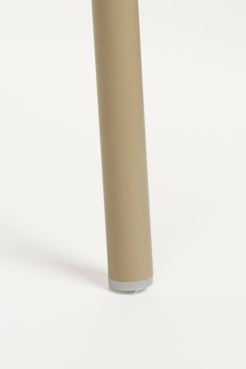 Esszimmerstuhl Jessica im 4er-Set, Beige mit Metallgestell für Küche