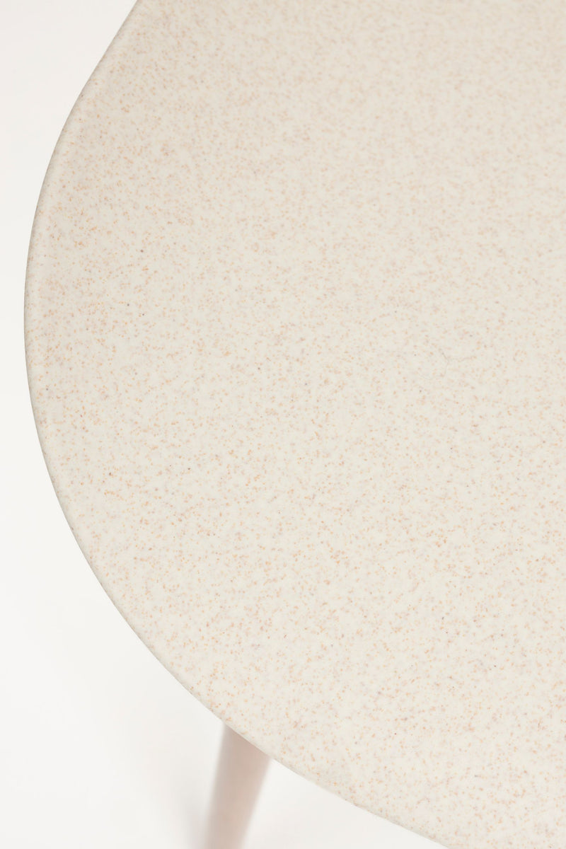 Esszimmerstuhl Wheat im 2er-Set, Weiß mit Beinen in Holzoptik