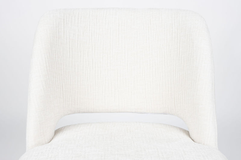 Esszimmerstuhl Yves im 2er-Set, Beige mit Gestell aus Eisen