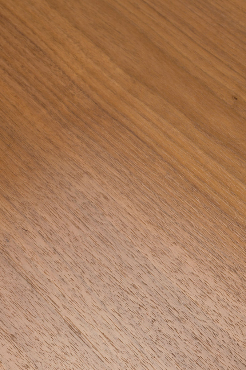 Esstisch Chase Organic Round in Beige mit schwarzem Metallgestell