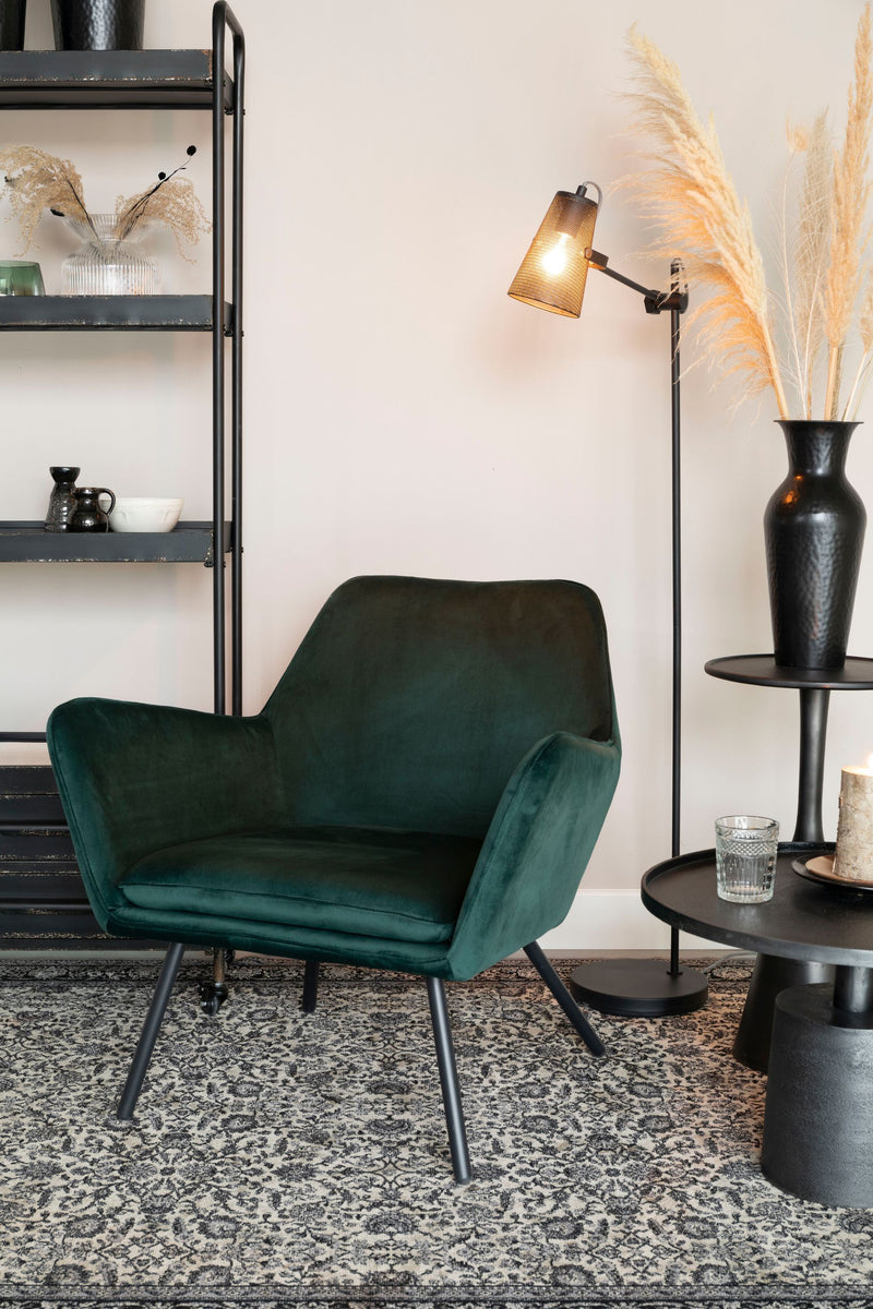 Couchtisch Mason rund aus Aluminium in Antique Black fürs Wohnzimmer