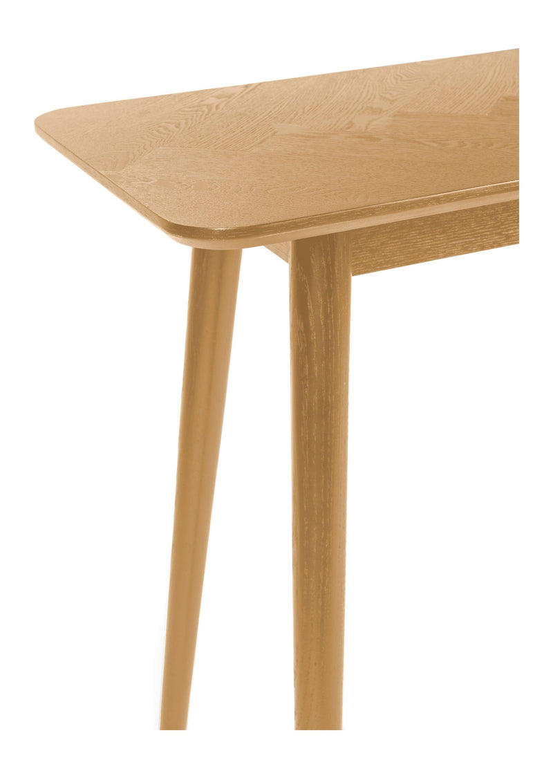 Konsolentisch Fabio 120x40 cm Eichenfurnier mit Fischgrätmuster, Natur