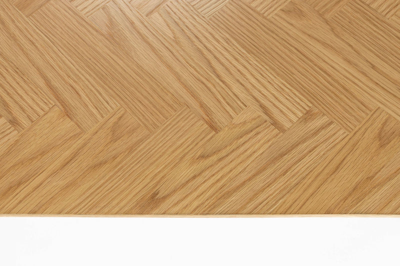 Konsolentisch Fabio 120x40 cm Eichenfurnier mit Fischgrätmuster, Natur