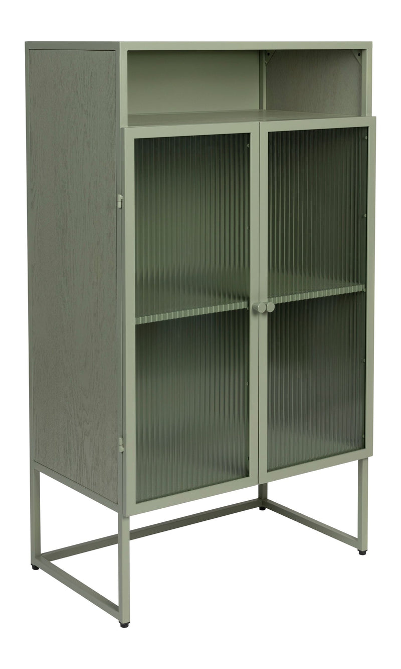 Schrank Herbe Large aus MDF in Grün fürs Wohnzimmer, 105 cm hoch