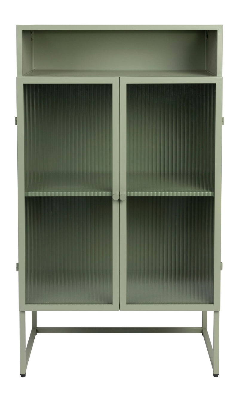 Schrank Herbe Large aus MDF in Grün fürs Wohnzimmer, 105 cm hoch