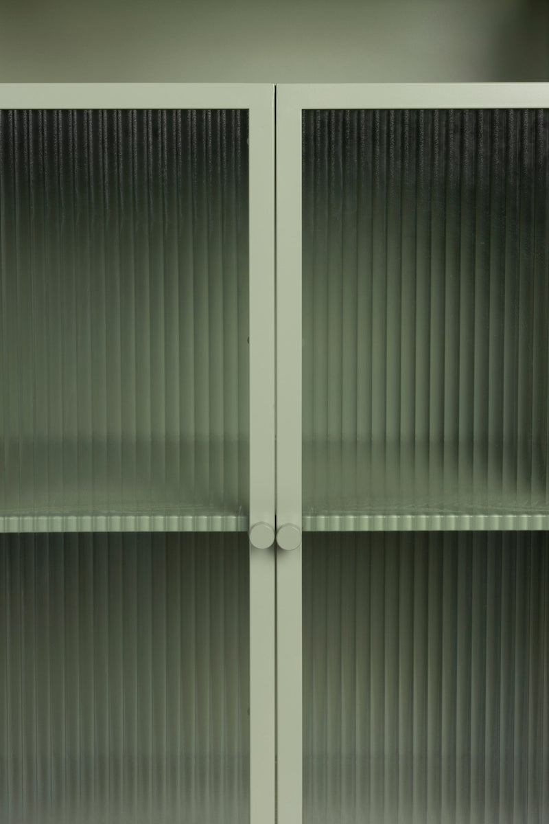 Schrank Herbe Large aus MDF in Grün fürs Wohnzimmer, 105 cm hoch