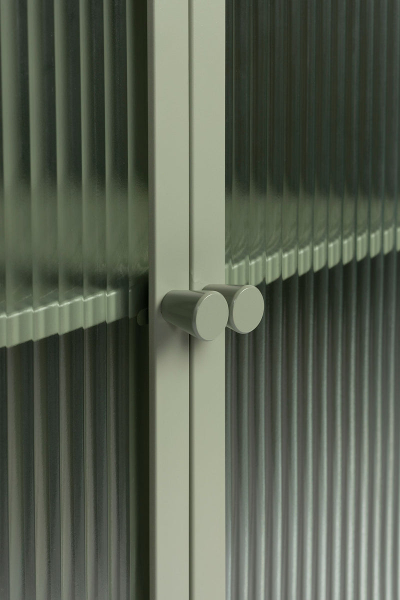 Schrank Herbe Large aus MDF in Grün fürs Wohnzimmer, 105 cm hoch