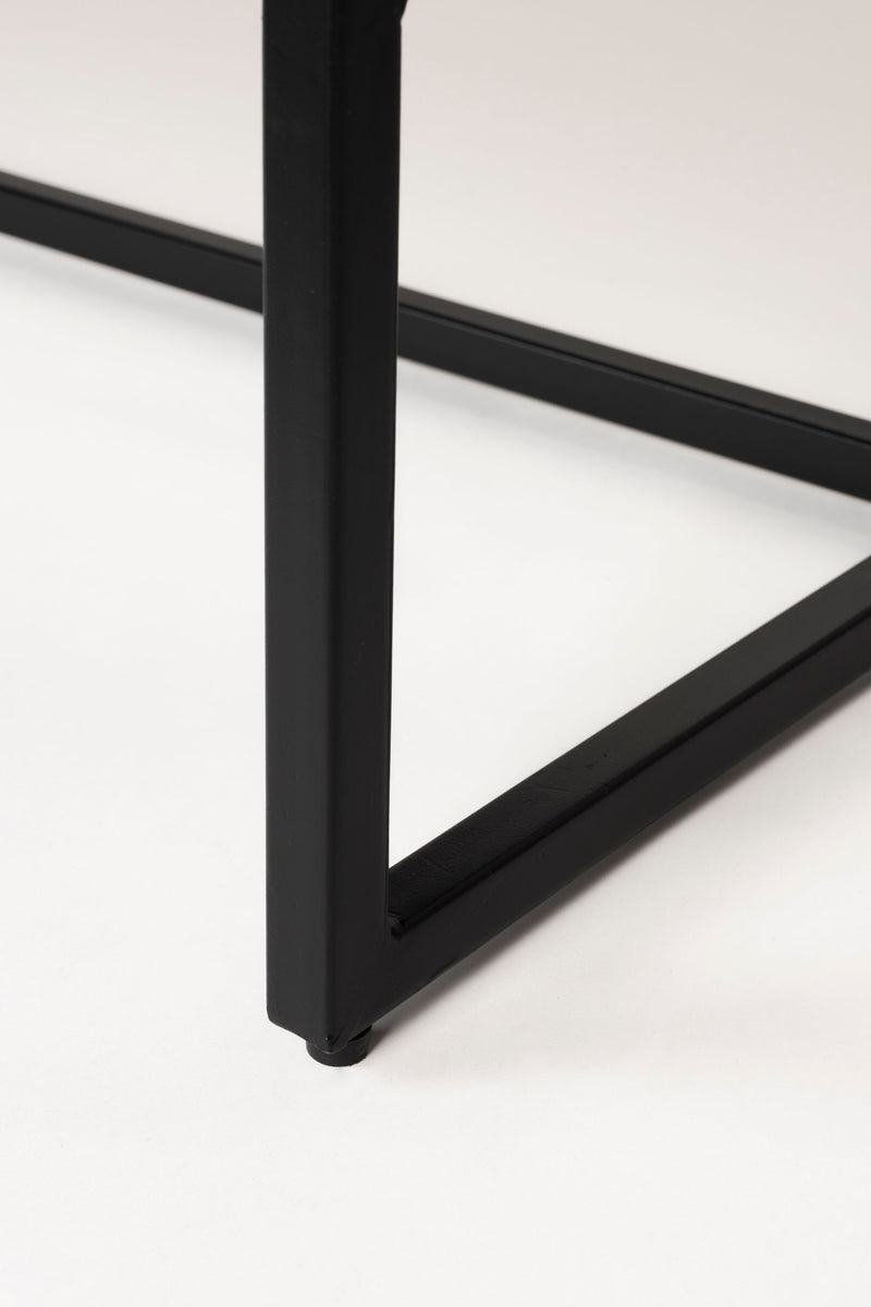 Sideboard Webster High aus recyceltem Teakholz mit Schiebetüren, Braun