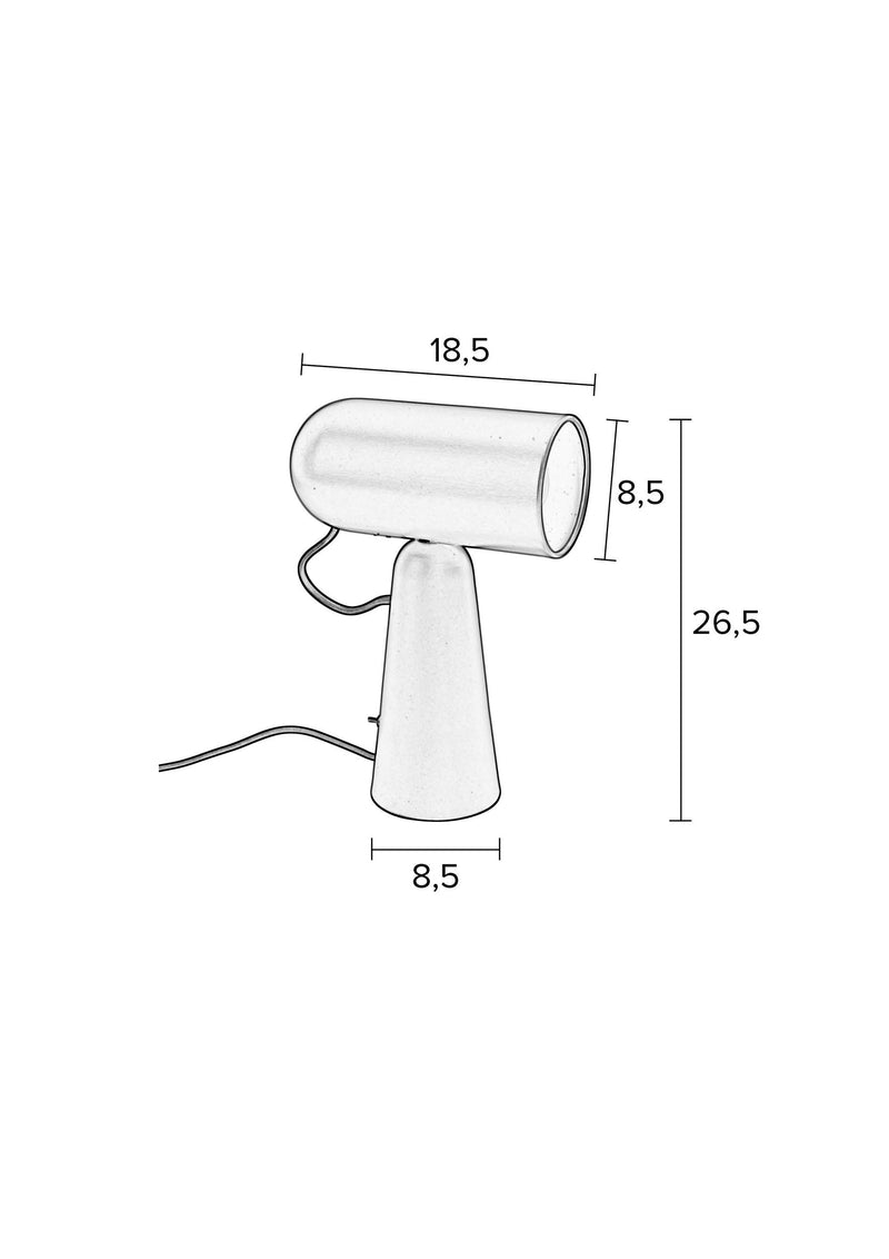 Schreibtischlampe Vesper in Grün mit Metall-Lampenschirm, E27