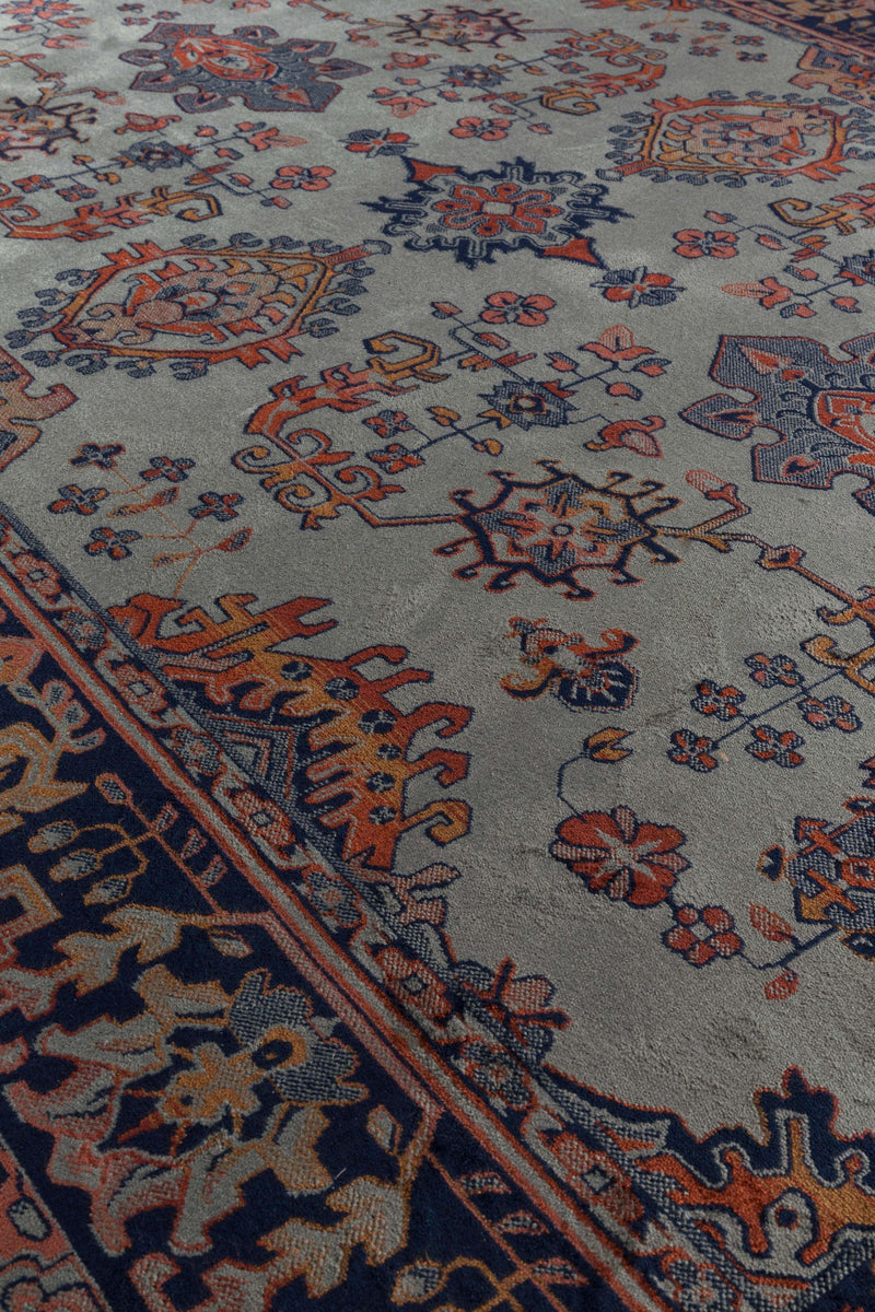 Teppich Raz 200x300 cm in Grün mit Fransen aus Viskose fürs Wohnzimmer