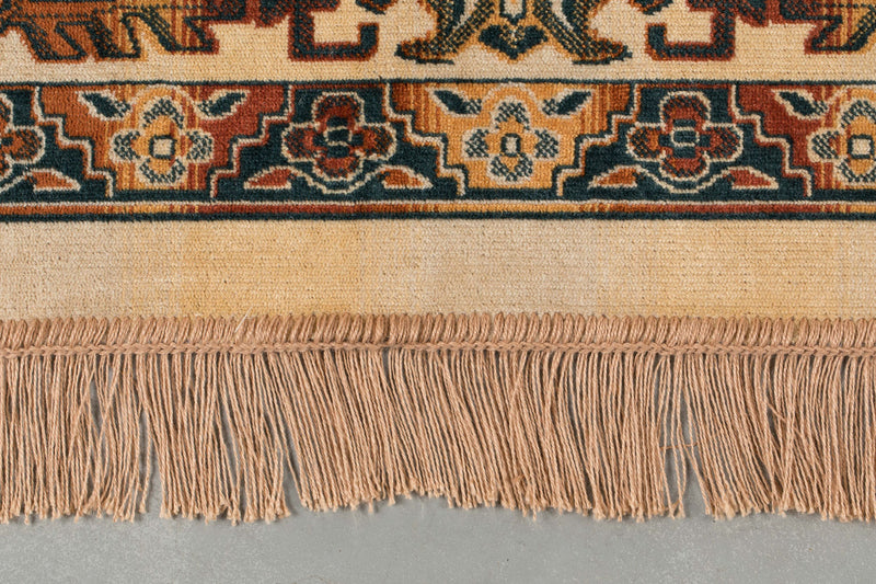 Teppich Raz 200x300 cm Camel mit Fransen aus Viskose für Wohnzimmer