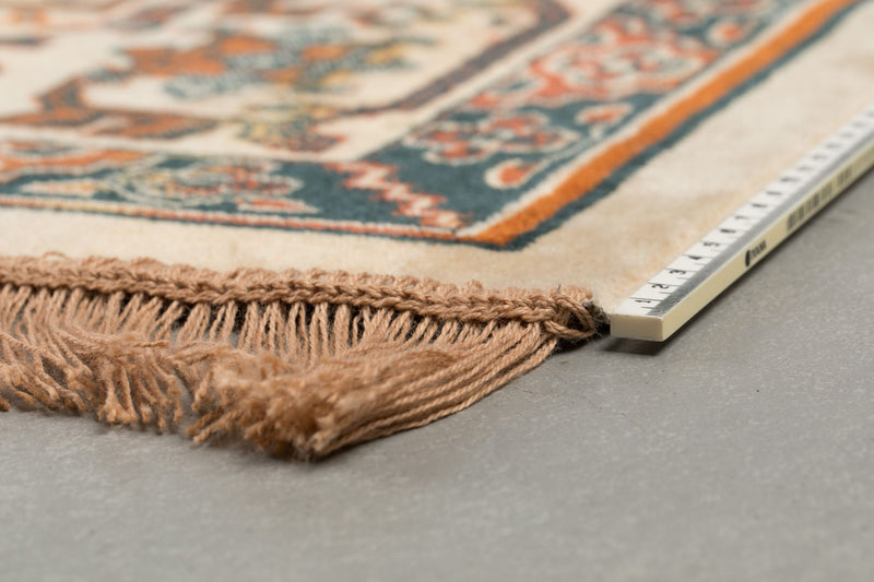 Teppich Raz 200x300 cm Camel mit Fransen aus Viskose für Wohnzimmer