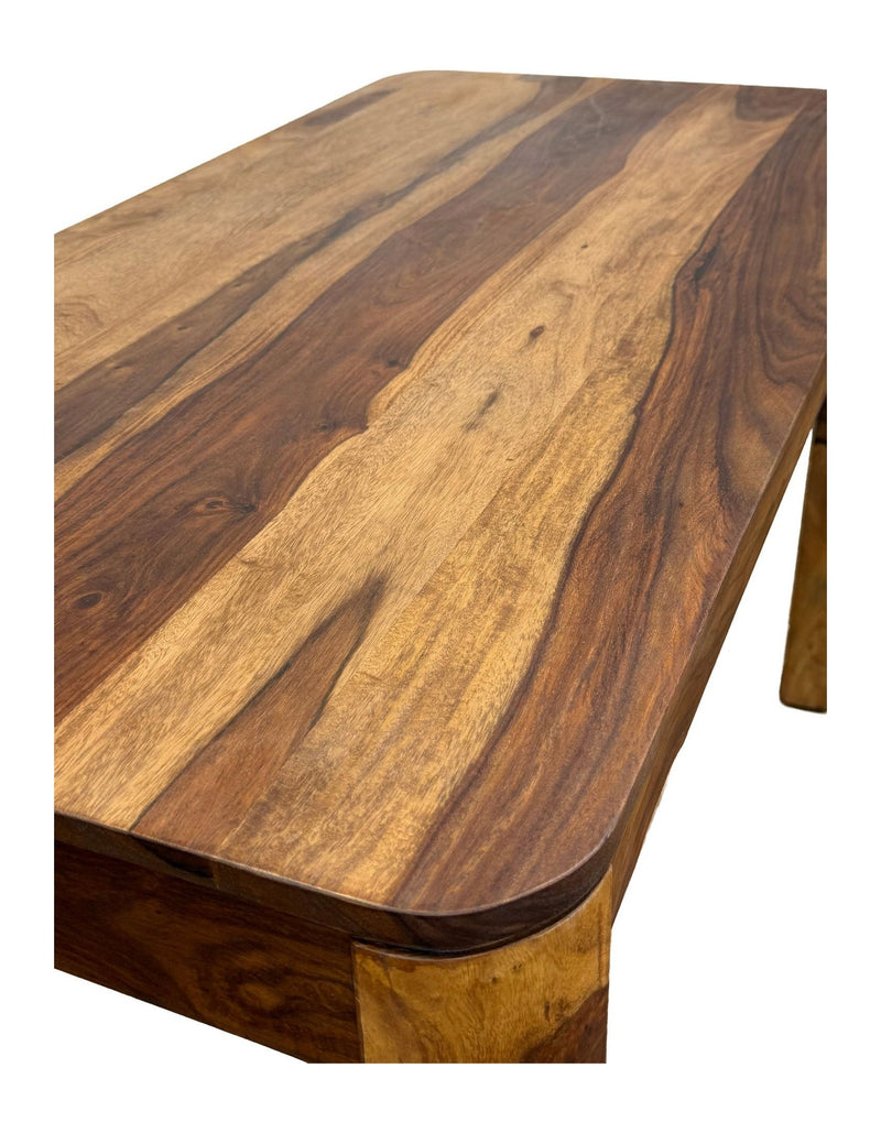 Esstisch Sheesham Massivholz 120cm, Küchentisch für 6 Personen