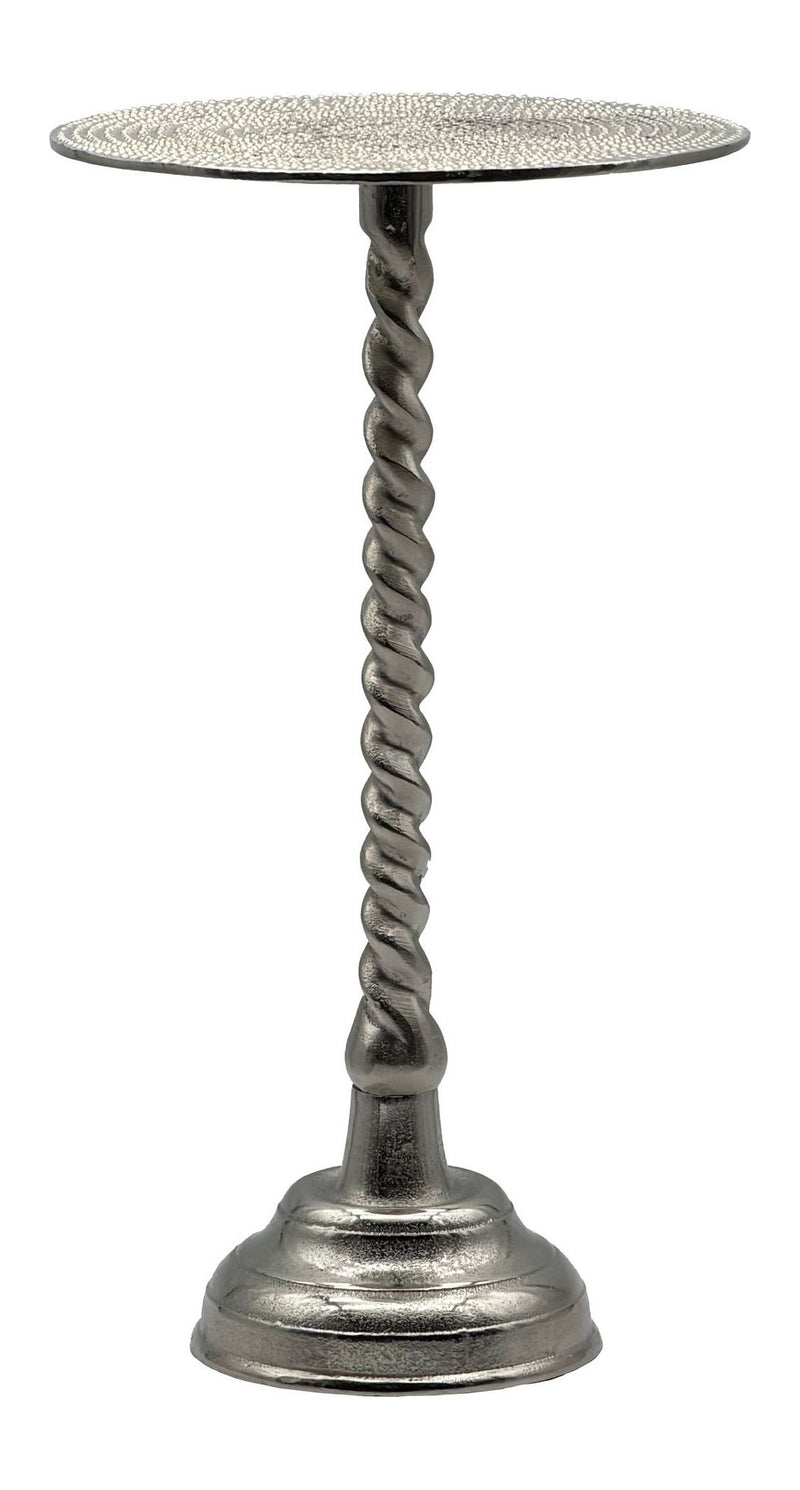 Beistelltisch Aluminium 28cm Silbern - Design-Anstelltisch Wohnzimmer