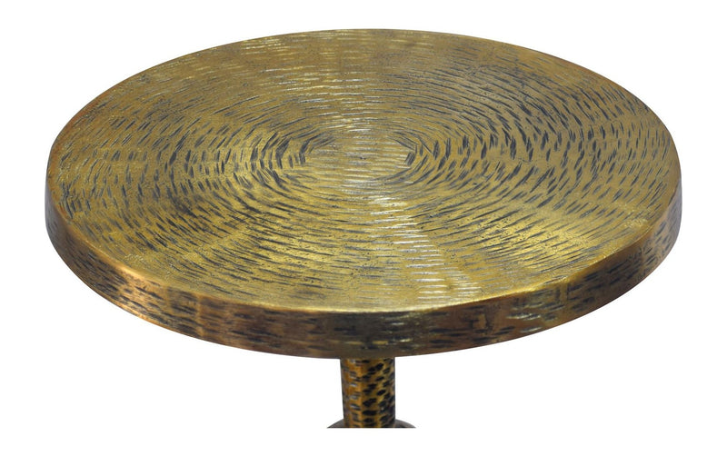 Beistelltisch Aluminium Gold im orientalischen Design von Wohnling