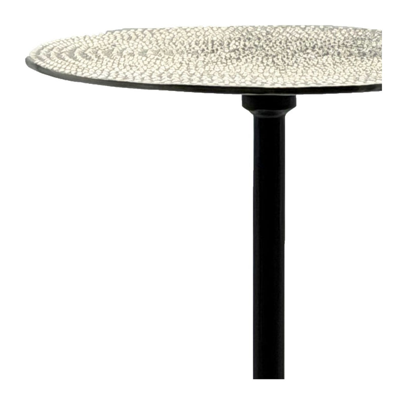 Beistelltisch Aluminium Silbern, rund, 29 cm - Wohnling Deko