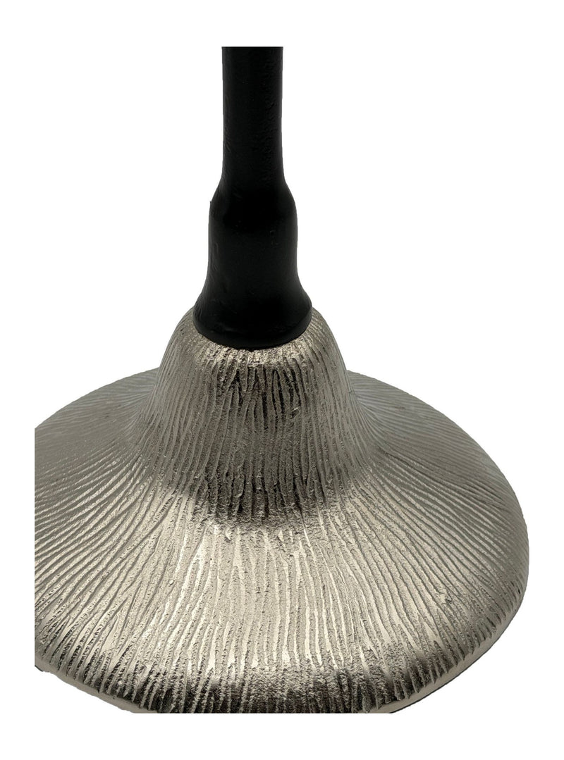 Beistelltisch Aluminium 29 cm, runder Design-Anstelltisch Silber