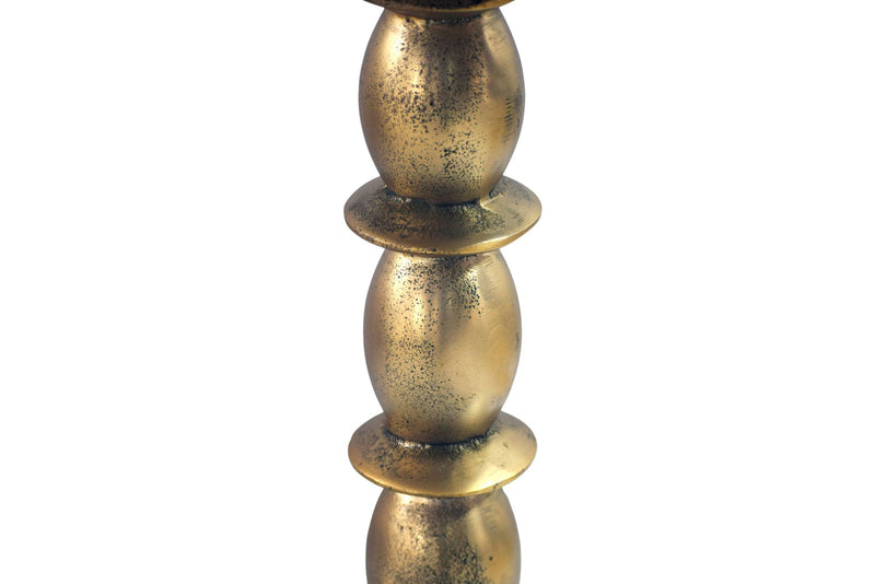 Beistelltisch Gold Aluminium 40 cm Raw-Finish für Wohnzimmer und Flur
