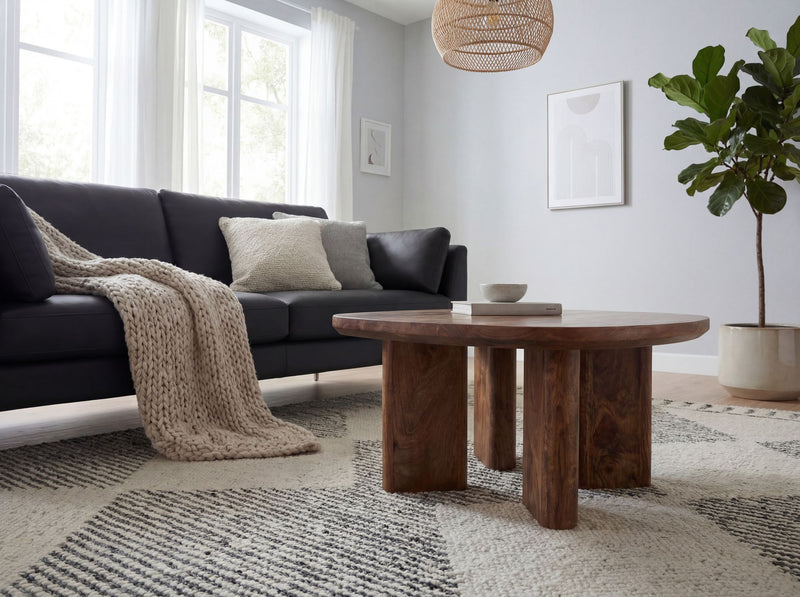 Couchtisch Mango Massivholz 60x60 cm handgefertigt im modernen Design