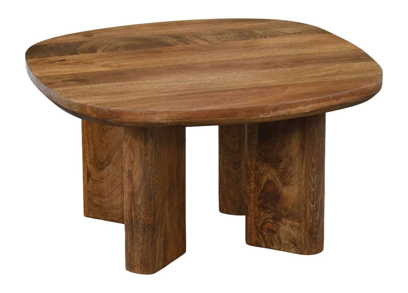 Couchtisch Mango Massivholz 60x60 cm handgefertigt im modernen Design